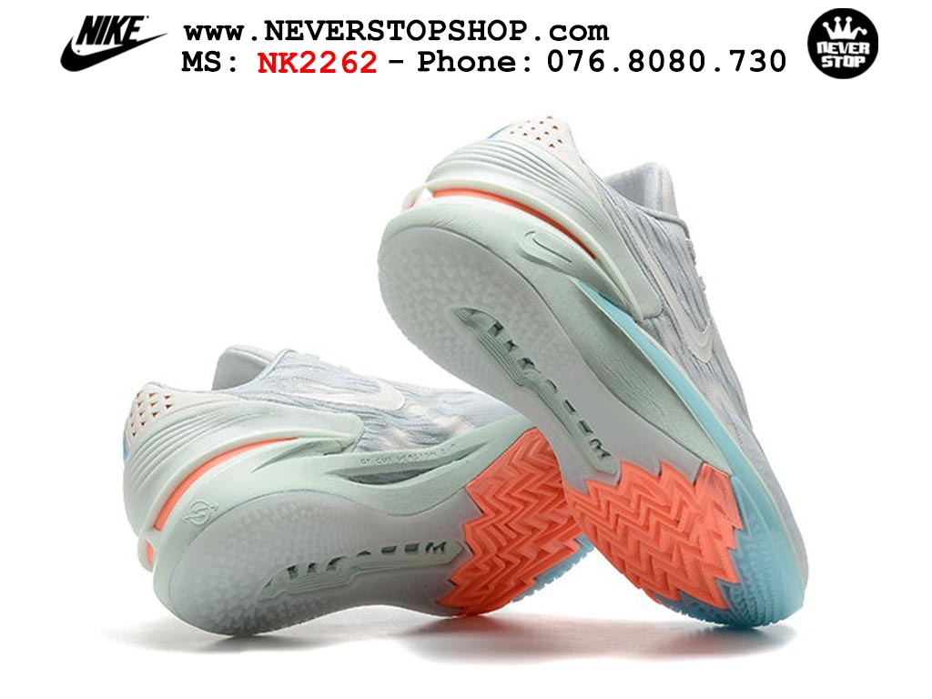 Giày bóng rổ nam Nike Zoom GT Cut 2 Xám Xanh Dương hàng đẹp siêu cấp replica 1:1 giá rẻ tại NeverStop Sneaker Shop Hồ Chí Minh