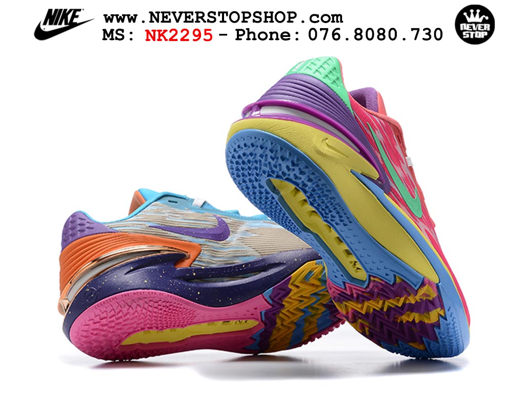 Giày bóng rổ nam Nike Zoom GT Cut 2 Hồng Xanh Dương hàng đẹp siêu cấp replica 1:1 giá rẻ tại NeverStop Sneaker Shop Hồ Chí Minh
