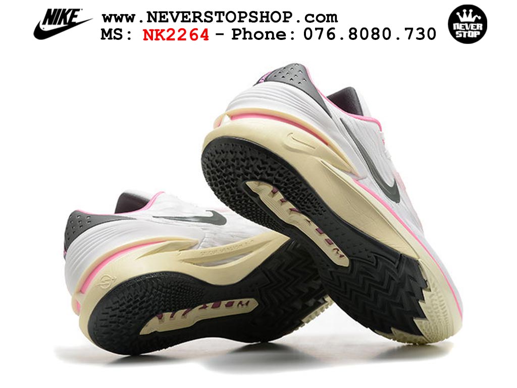 Giày bóng rổ nam Nike Zoom GT Cut 2 Trắng Vàng hàng đẹp siêu cấp replica 1:1 giá rẻ tại NeverStop Sneaker Shop Hồ Chí Minh