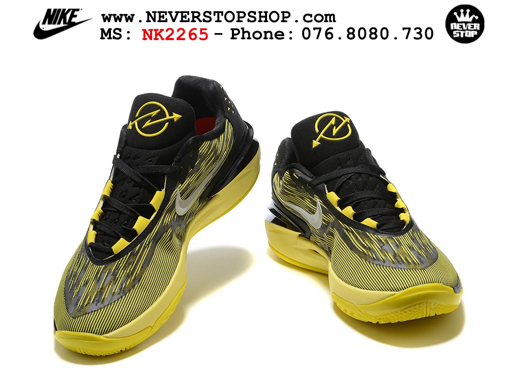 Giày bóng rổ nam Nike Zoom GT Cut 2 Vàng Đen hàng đẹp siêu cấp replica 1:1 giá rẻ tại NeverStop Sneaker Shop Hồ Chí Minh