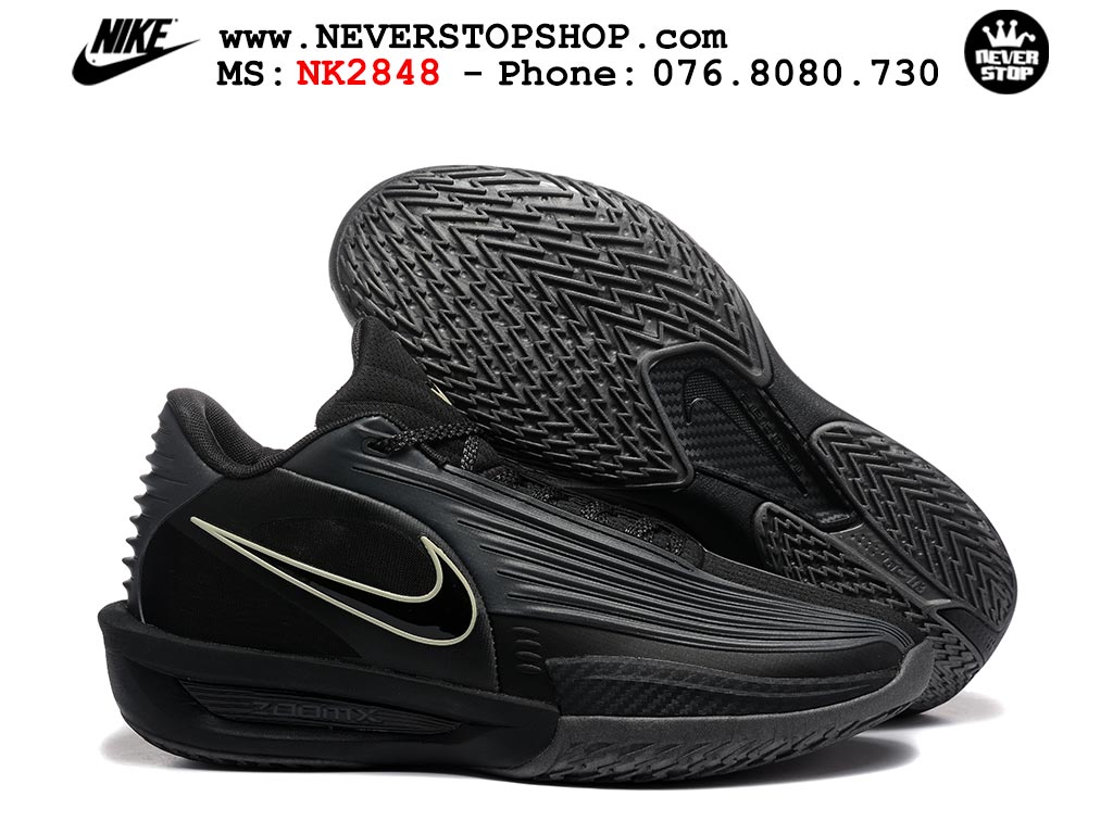 Giày bóng rổ outdoor Nike Zoom GT Cut 3 Turbo Đen Trắng hàng đẹp siêu cấp replica 1:1 best quality giá rẻ tại NeverStop Sneaker Shop Hồ Chí Minh