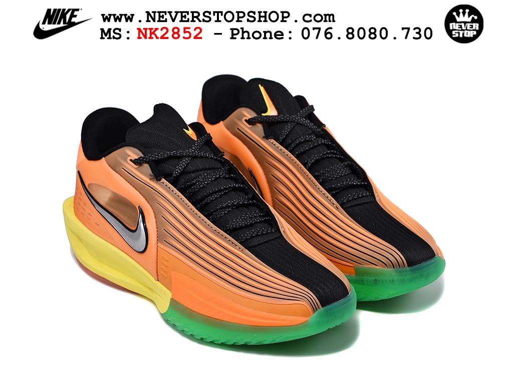 Giày bóng rổ outdoor Nike Zoom GT Cut 3 Turbo Cam Xanh Lá Vàng hàng đẹp siêu cấp replica 1:1 best quality giá rẻ tại NeverStop Sneaker Shop Hồ Chí Minh