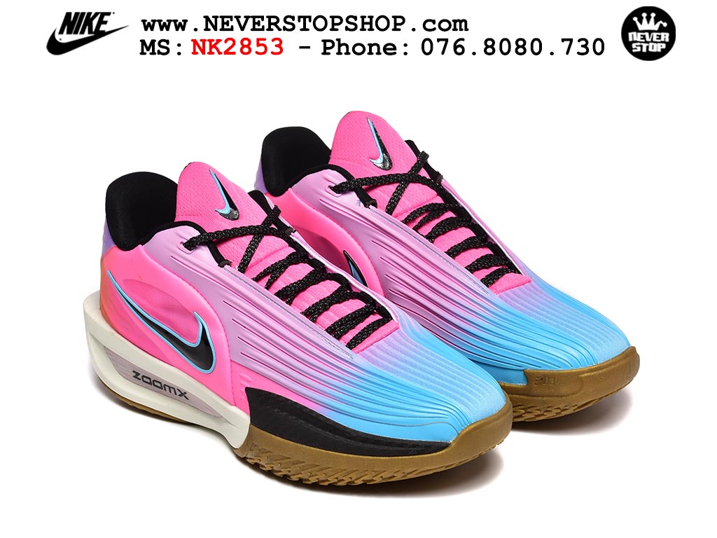 Giày bóng rổ outdoor Nike Zoom GT Cut 3 Turbo Hồng Tím hàng đẹp siêu cấp replica 1:1 best quality giá rẻ tại NeverStop Sneaker Shop Hồ Chí Minh