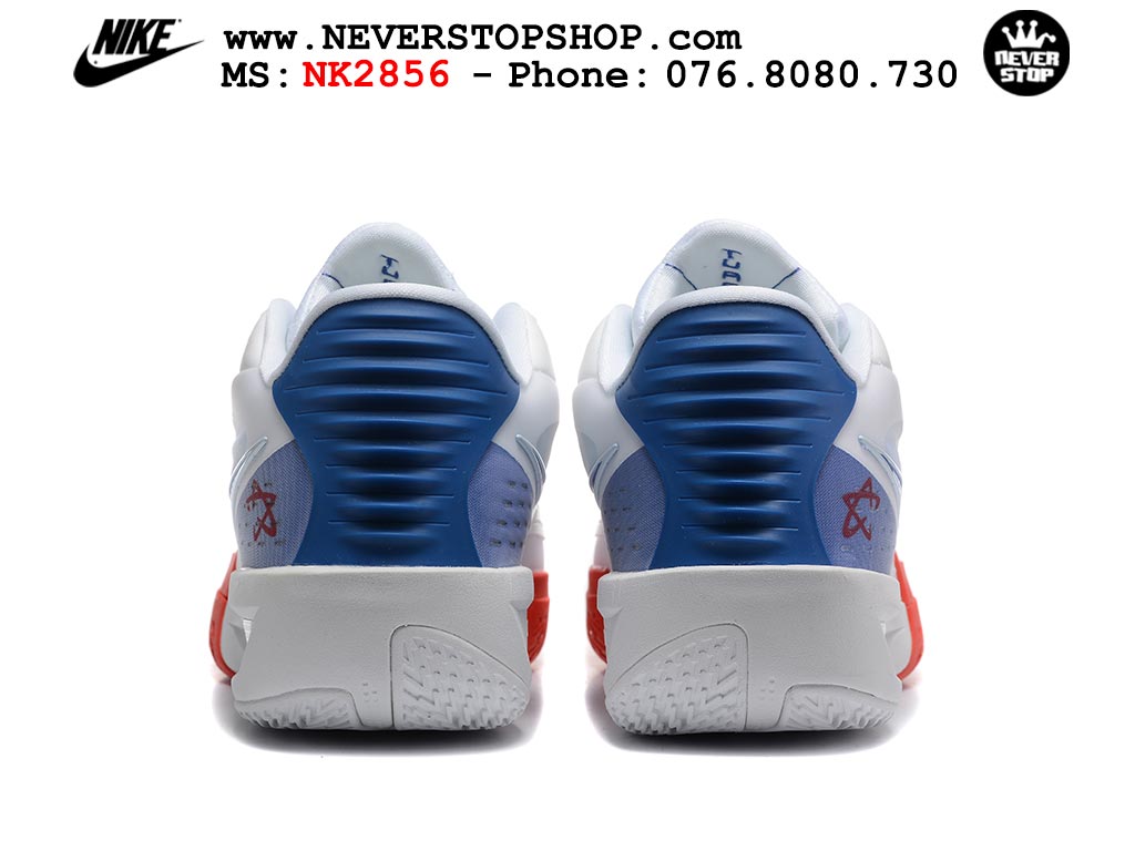 Giày bóng rổ outdoor Nike Zoom GT Cut 3 Turbo Trắng Đỏ Xanh Dương hàng đẹp siêu cấp replica 1:1 best quality giá rẻ tại NeverStop Sneaker Shop Hồ Chí Minh