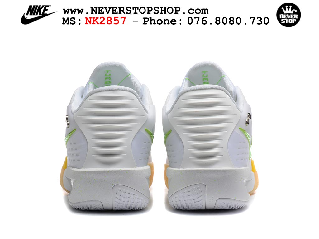 Giày bóng rổ outdoor Nike Zoom GT Cut 3 Turbo Trắng Vàng Xanh Lá hàng đẹp siêu cấp replica 1:1 best quality giá rẻ tại NeverStop Sneaker Shop Hồ Chí Minh