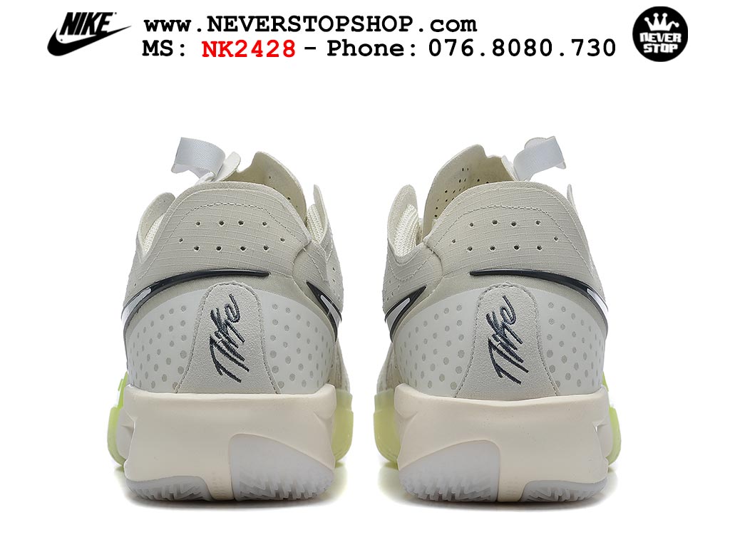 Giày bóng rổ outdoor Nike Zoom GT Cut 3 Xám Xanh Lá hàng đẹp siêu cấp replica 1:1 giá rẻ tại NeverStop Sneaker Shop Hồ Chí Minh