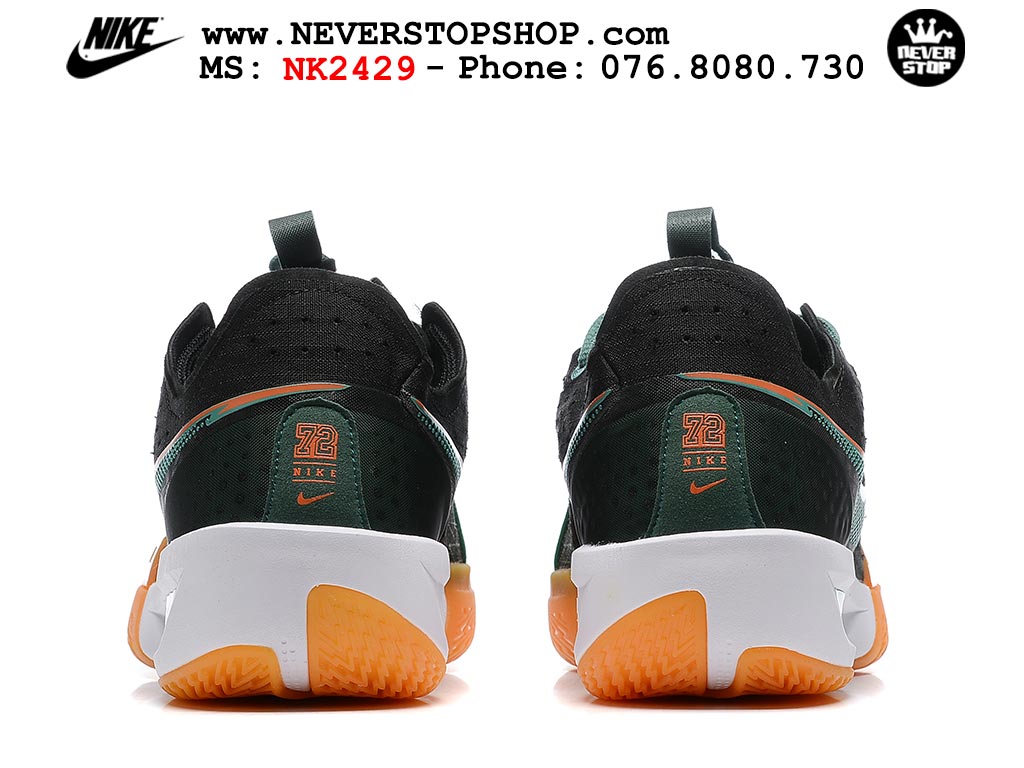 Giày bóng rổ outdoor Nike Zoom GT Cut 3 Đen Cam hàng đẹp siêu cấp replica 1:1 giá rẻ tại NeverStop Sneaker Shop Hồ Chí Minh