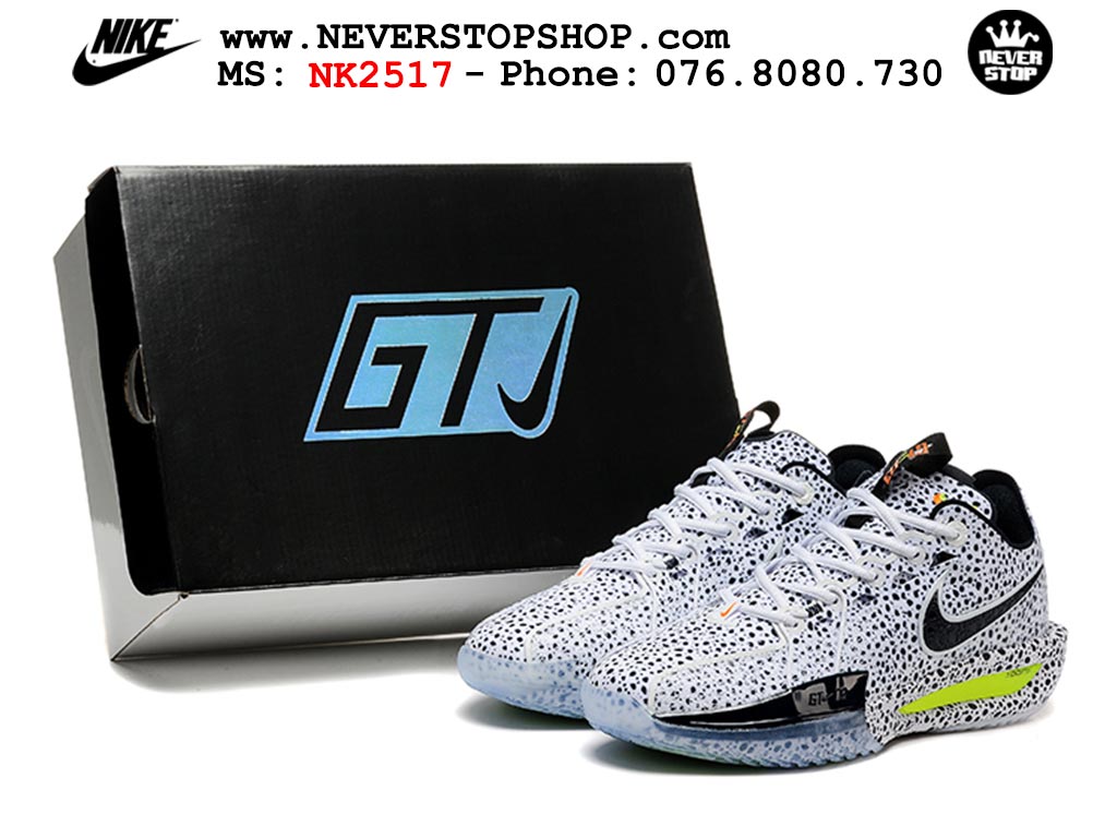 Giày bóng rổ outdoor Nike Zoom GT Cut 3 Trắng Đen hàng đẹp siêu cấp replica 1:1 giá rẻ tại NeverStop Sneaker Shop Hồ Chí Minh