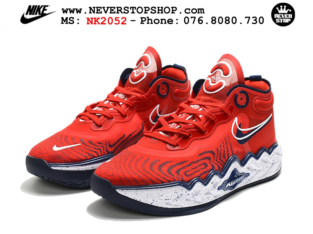 Giày Nike Zoom GT Run Đỏ Trắng bóng rổ nam hàng đẹp replica sfake giá rẻ tại NeverStop Sneaker Shop Ho Chi Minh