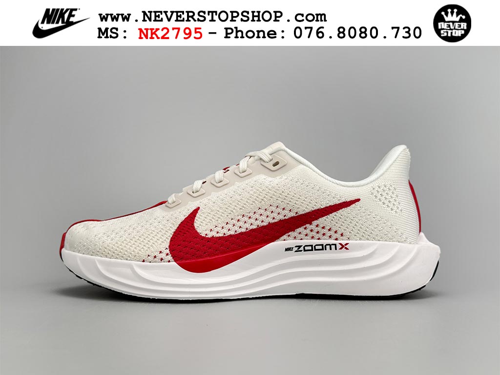 Giày thể thao nam nữ NIKE ZOOMX PEGASUS PLUS WHITE UNIVERSITY RED êm chân siêu nhẹ hàng chuẩn replica 1:1 siêu cấp, giá rẻ tốt nhất quận 3 HCM tại NeverStop Sneaker Shop” longdesc=