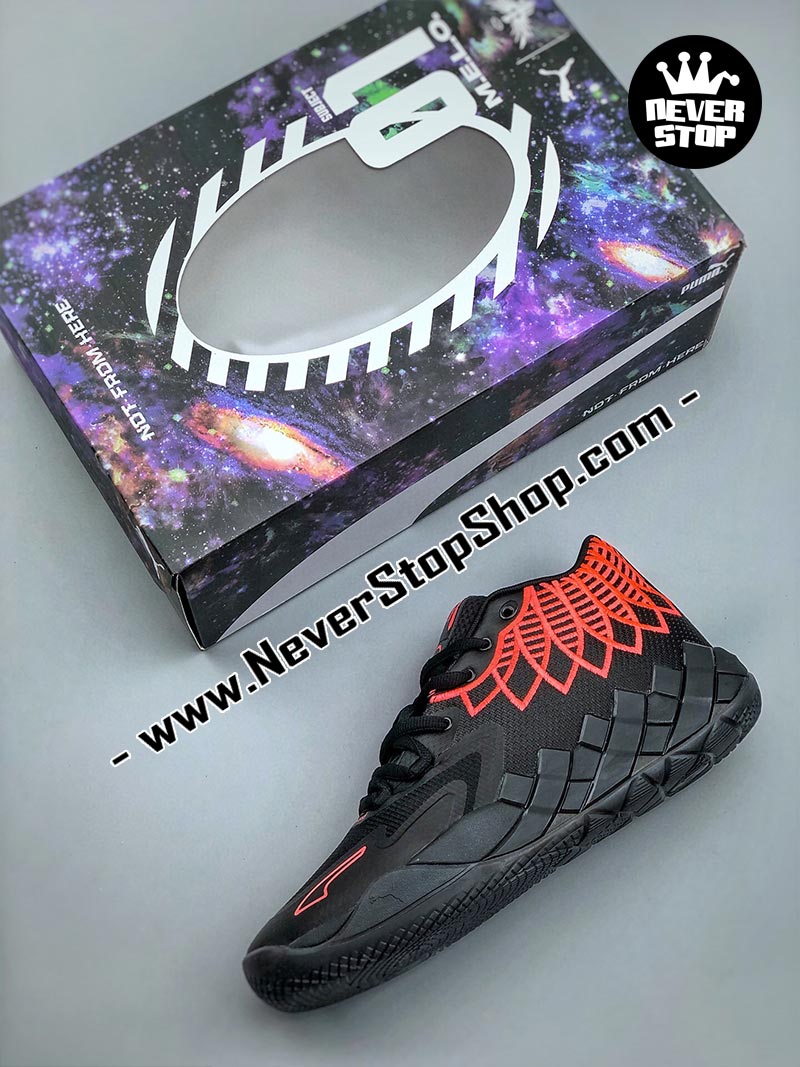 Giày bóng rổ Puma MB 01 Đen Đỏ nam nữ hàng đẹp sfake replica 1:1 như chính hãng real giá rẻ tại NeverStop Sneaker Shop HCM