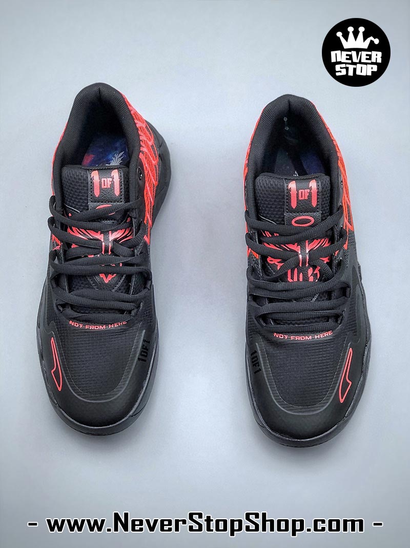 Giày bóng rổ Puma MB 01 Đen Đỏ nam nữ hàng đẹp sfake replica 1:1 như chính hãng real giá rẻ tại NeverStop Sneaker Shop HCM