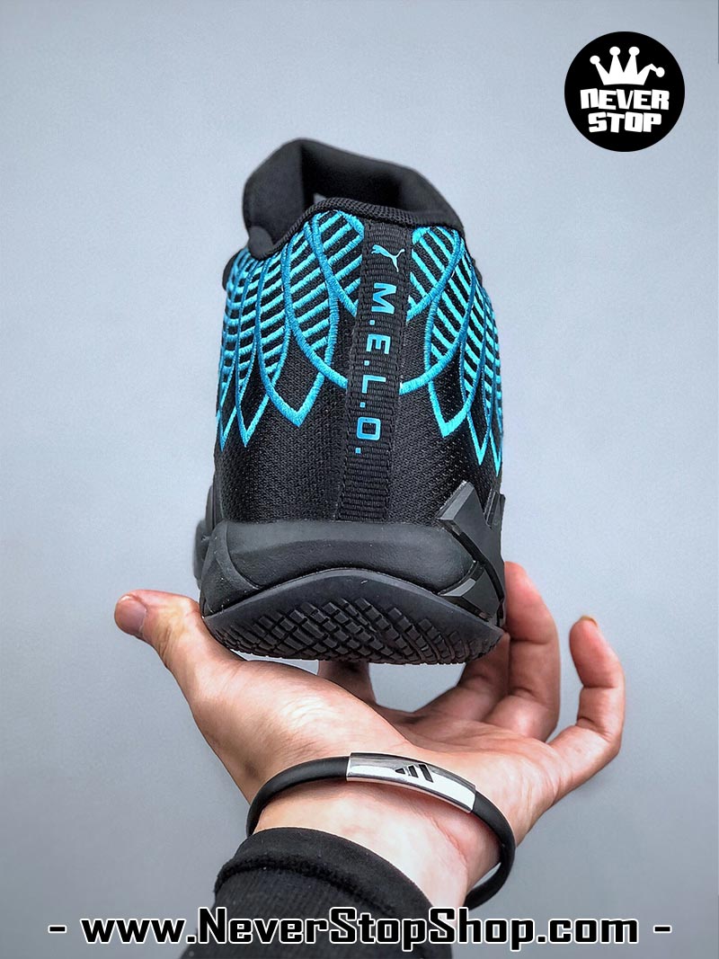 Giày bóng rổ Puma MB 01 Đen Xanh Dương nam nữ hàng đẹp sfake replica 1:1 như chính hãng real giá rẻ tại NeverStop Sneaker Shop HCM