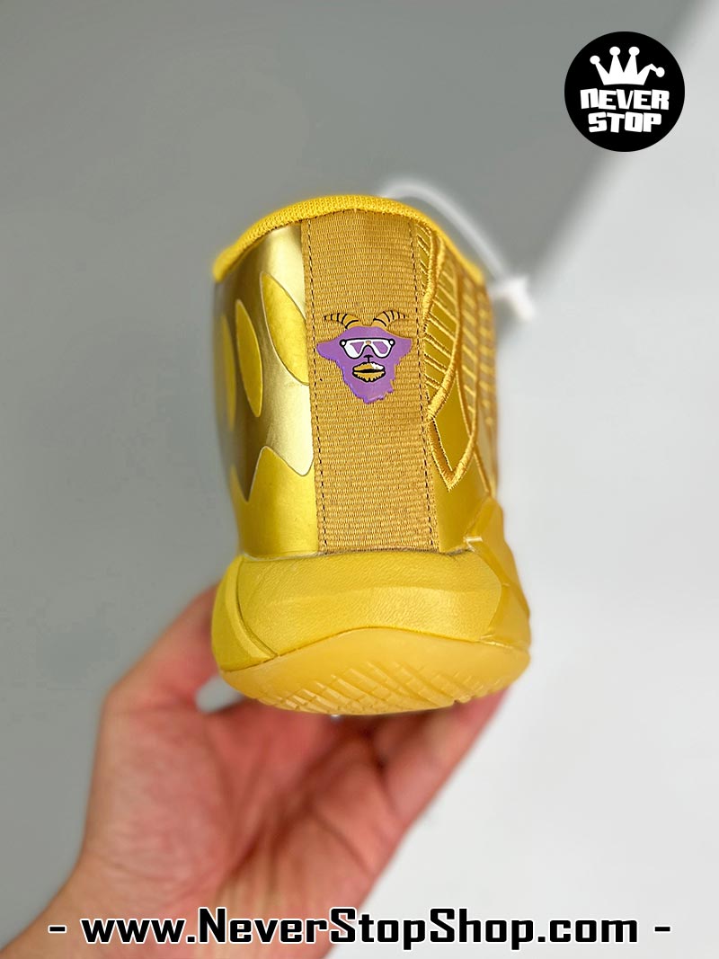 Giày bóng rổ Puma MB 01 Vàng Tím nam nữ hàng đẹp sfake replica 1:1 như chính hãng real giá rẻ tại NeverStop Sneaker Shop HCM