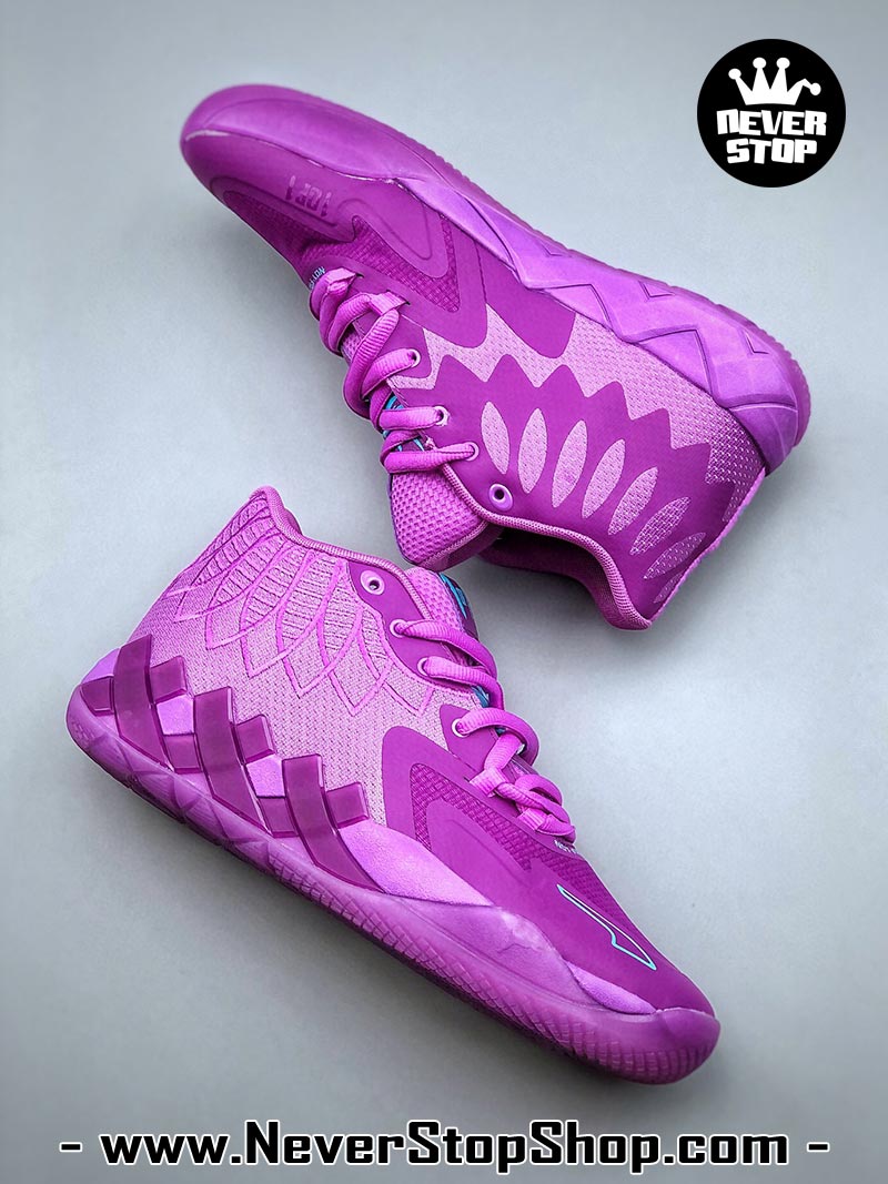 Giày bóng rổ Puma MB 01 Tím nam nữ hàng đẹp sfake replica 1:1 như chính hãng real giá rẻ tại NeverStop Sneaker Shop HCM