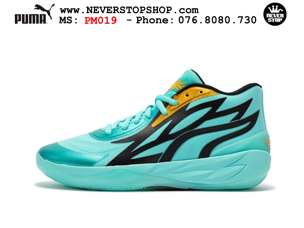 Giày bóng rổ Puma MB 02 Xanh Đen nam nữ hàng đẹp sfake rep 1:1 như chính hãng real giá rẻ tại NeverStop Sneaker Shop HCM