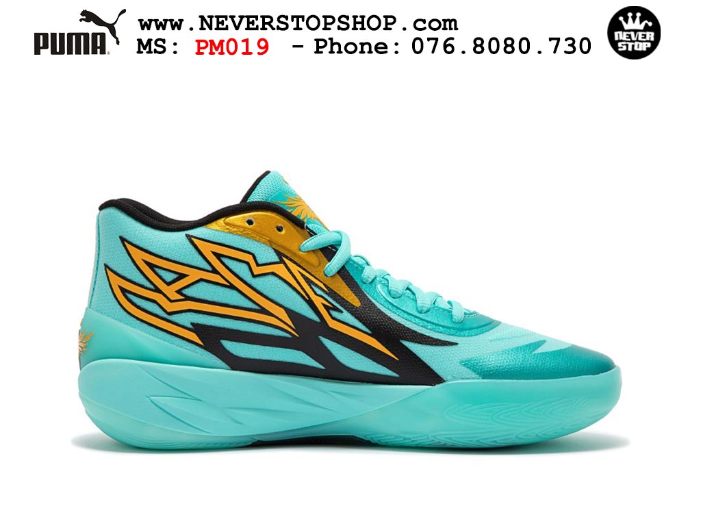 Giày bóng rổ Puma MB 02 Xanh Đen nam nữ hàng đẹp sfake rep 1:1 như chính hãng real giá rẻ tại NeverStop Sneaker Shop HCM