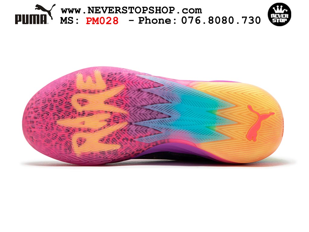 Giày bóng rổ Puma MB 02 Hồng Vàng nam nữ hàng đẹp sfake rep 1:1 như chính hãng real giá rẻ tại NeverStop Sneaker Shop HCM