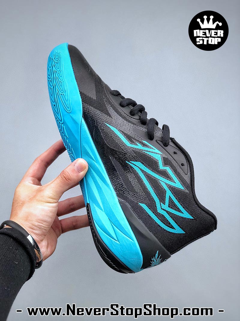 Giày bóng rổ Puma MB 02 Đen Xanh Dương nam nữ hàng đẹp sfake rep 1:1 như chính hãng real giá rẻ tại NeverStop Sneaker Shop HCM
