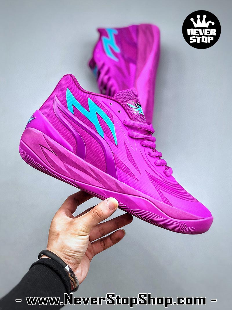 Giày bóng rổ Puma MB 02 Tím Xanh Dương nam nữ hàng đẹp sfake rep 1:1 như chính hãng real giá rẻ tại NeverStop Sneaker Shop HCM