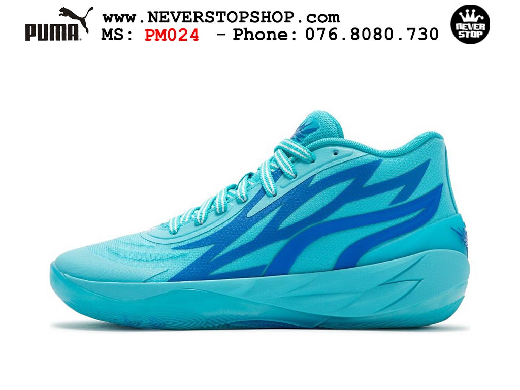 Giày bóng rổ Puma MB 02 Xanh Dương nam nữ hàng đẹp sfake rep 1:1 như chính hãng real giá rẻ tại NeverStop Sneaker Shop HCM