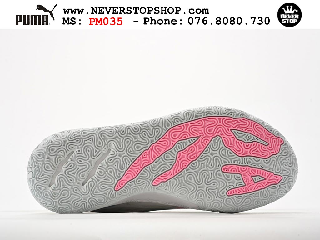 Giày bóng rổ Puma MB 03 Trắng nam nữ hàng đẹp sfake rep 1:1 như chính hãng real giá rẻ tại NeverStop Sneaker Shop HCM