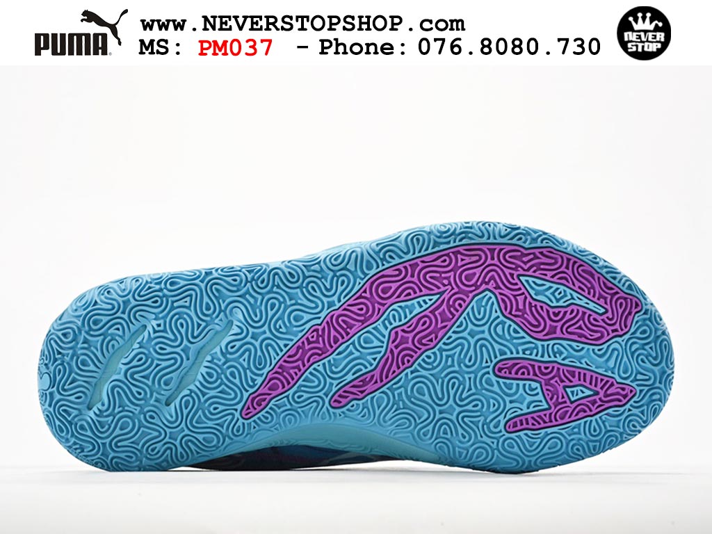 Giày bóng rổ Puma MB 03 Xanh Dương Tím nam nữ hàng đẹp sfake rep 1:1 như chính hãng real giá rẻ tại NeverStop Sneaker Shop HCM
