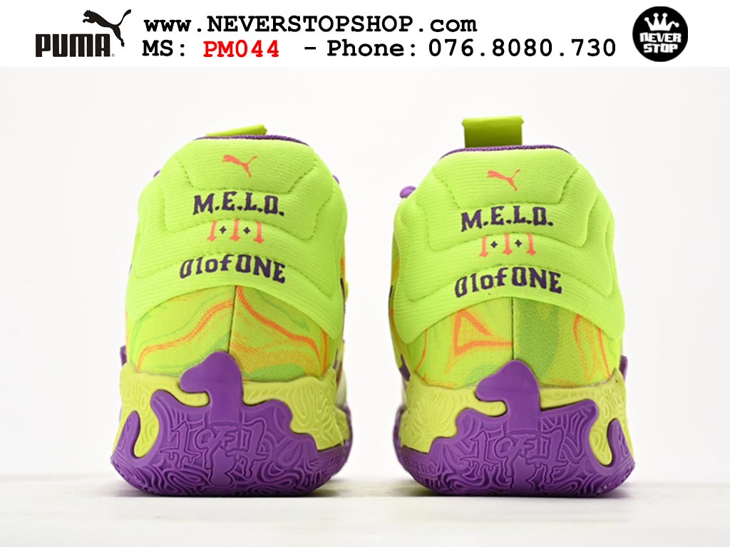 Giày bóng rổ Puma MB 03 Vàng Tím nam nữ hàng đẹp sfake rep 1:1 như chính hãng real giá rẻ tại NeverStop Sneaker Shop HCM