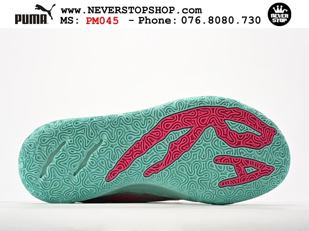 Giày bóng rổ Puma MB 03 Hồng Xanh nam nữ hàng đẹp sfake rep 1:1 như chính hãng real giá rẻ tại NeverStop Sneaker Shop HCM