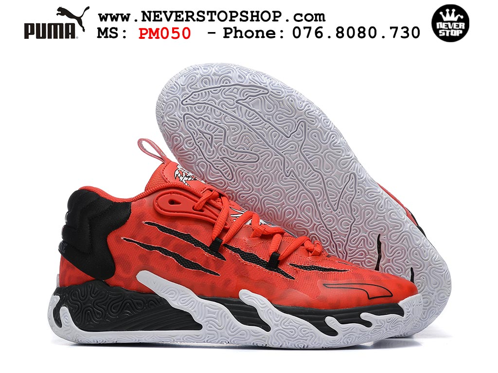Giày bóng rổ Puma MB 03 Đỏ Đen nam nữ hàng đẹp sfake rep 1:1 như chính hãng real giá rẻ tại NeverStop Sneaker Shop HCM