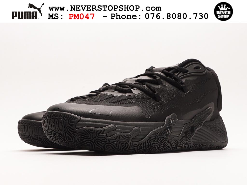 Giày bóng rổ Puma MB 03 Đen nam nữ hàng đẹp sfake rep 1:1 như chính hãng real giá rẻ tại NeverStop Sneaker Shop HCM