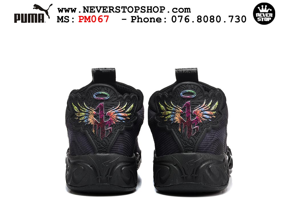 Giày bóng rổ Puma Lamelo Ball MB 04 Low Đen Tím nam nữ hàng đẹp bản best rep 1:1 như chính hãng real giá rẻ tại NeverStop Sneaker Shop HCM
