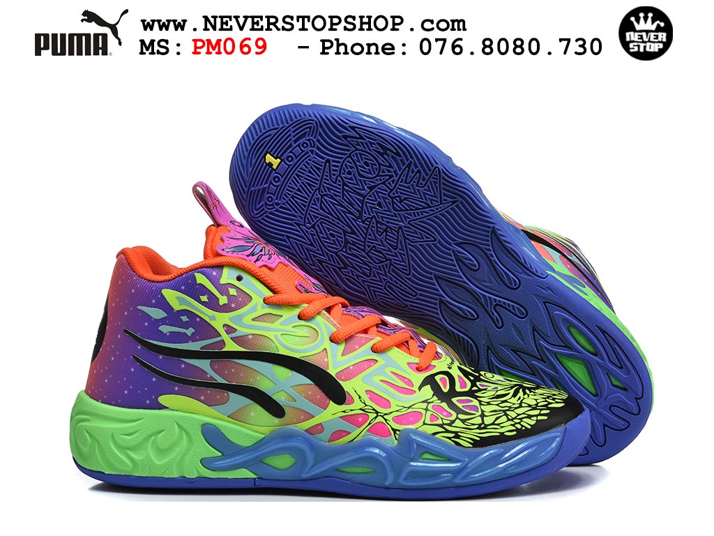 Giày bóng rổ PUMA MB 04 BE YOU cổ cao chuyên outdoor, hàng chuẩn loại đẹp best quality 1:1, giá tốt nhất tại NeverStop Sneaker Shop HCM Giày bóng rổ Puma Lamelo Ball MB 04 Xanh Tím nam nữ hàng đẹp bản best rep 1:1 như chính hãng real giá rẻ tại NeverStop Sneaker Shop HCM