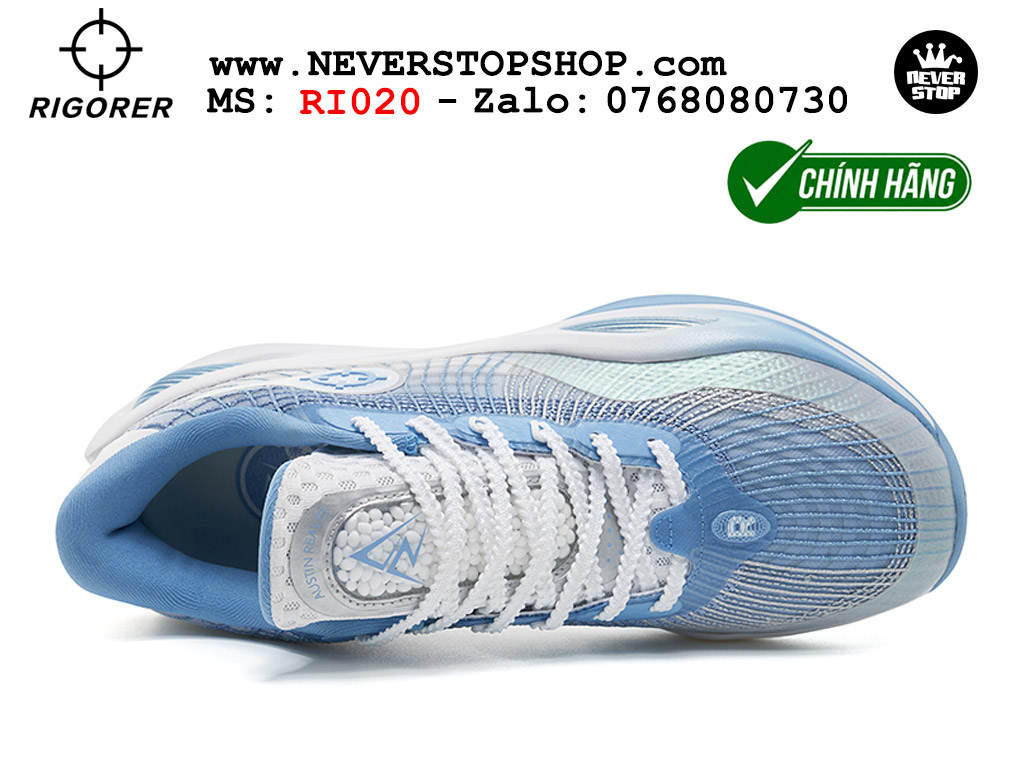 Giày bóng rổ outdoor RIGORER AR 1 ICEMAN cổ thấp nhẹ êm thoáng khí, đế chống mòn cực tốt original authentic chất lượng cao giá rẻ tốt nhất Hồ Chi Minh Giày bóng rổ chính hãng Rigorer AR 1 Xanh Trắng chuyên outdoor đế chống mòn tốt giá rẻ tại NeverStop Sneaker Shop HCM