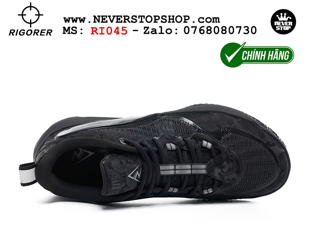 Giày bóng rổ chính hãng Rigorer AR Battle 2 Đen chuyên outdoor ngoài trời đế chống mòn tốt giá rẻ tại NeverStop Sneaker Shop HCM
