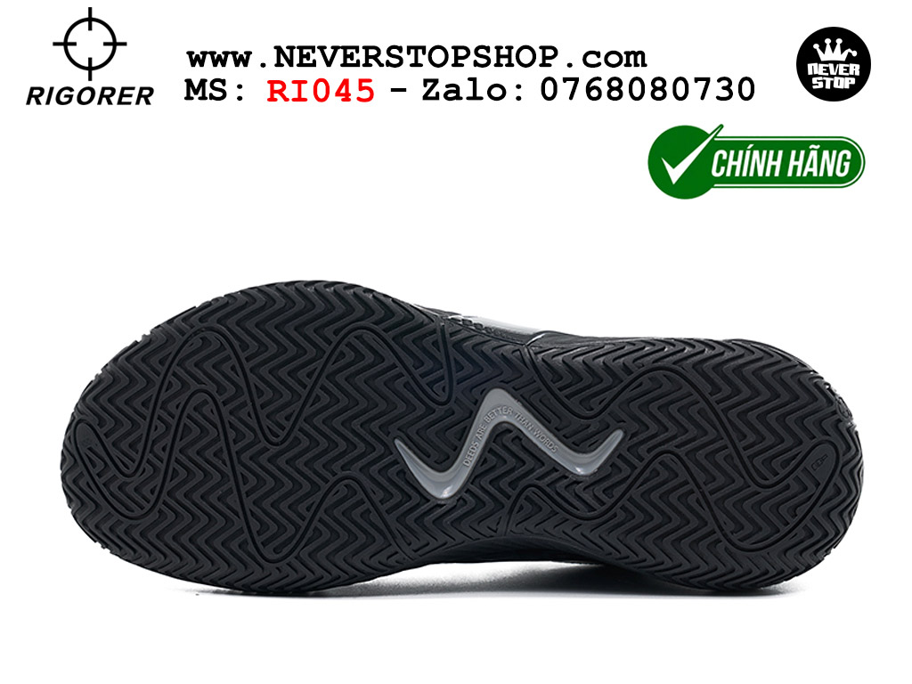 Giày bóng rổ chính hãng Rigorer AR Battle 2 Đen chuyên outdoor ngoài trời đế chống mòn tốt giá rẻ tại NeverStop Sneaker Shop HCM