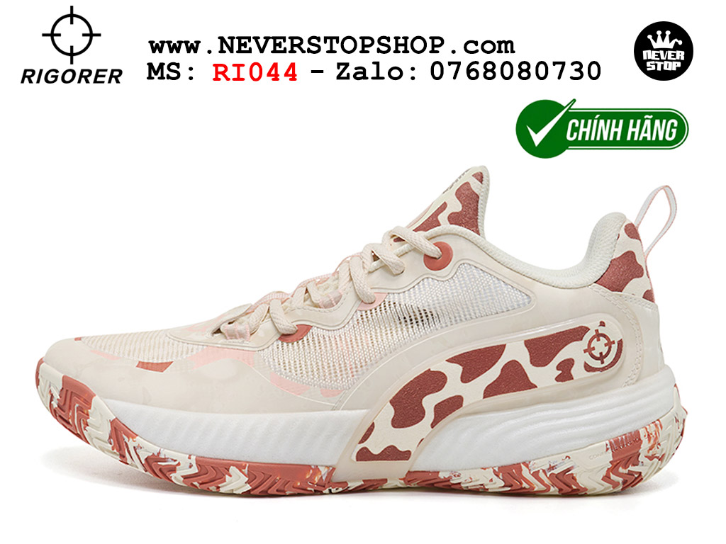 Giày bóng rổ outdoor RIGORER AR BATTLE 2 SWAMILL ROAD nhẹ êm thoáng khí đế bám sân chống mòn original authentic chất lượng cao giá rẻ tốt nhất Hồ Chi Minh Giày bóng rổ chính hãng Rigorer AR Battle 2 Trắng Nâu chuyên outdoor ngoài trời đế chống mòn tốt giá rẻ tại NeverStop Sneaker Shop HCM