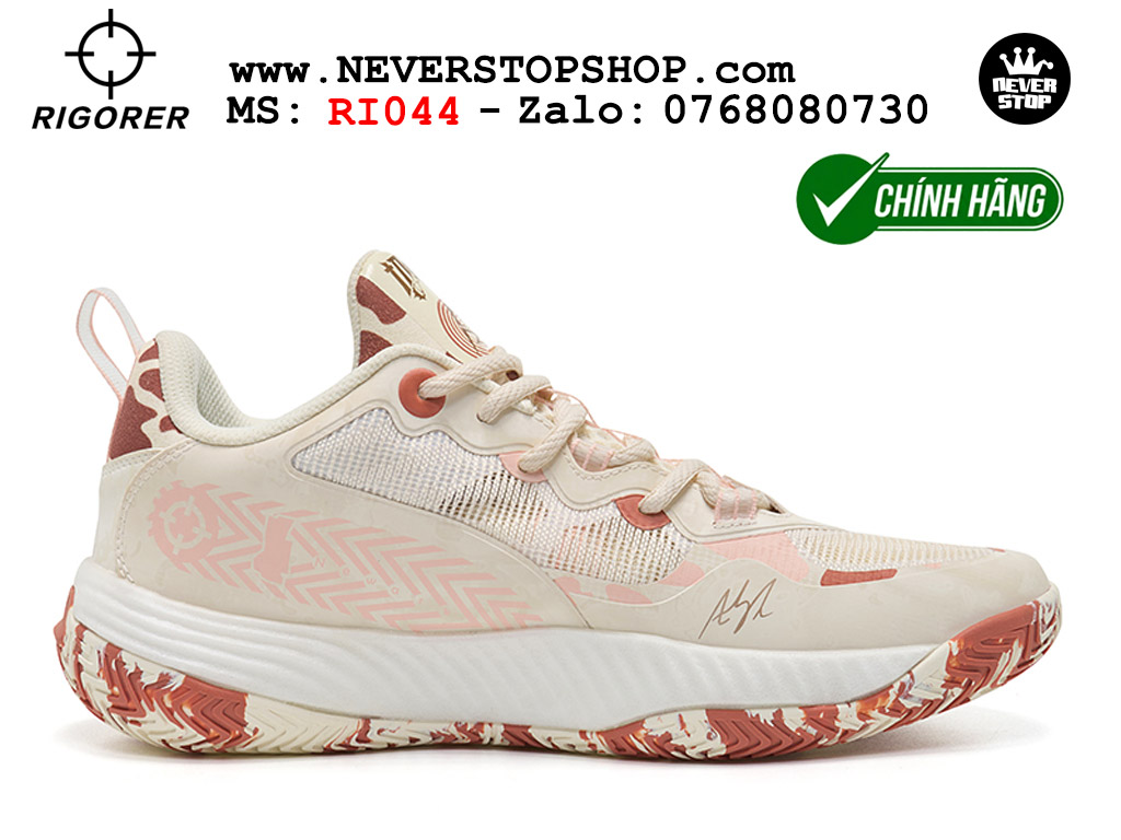 Giày bóng rổ outdoor RIGORER AR BATTLE 2 SWAMILL ROAD nhẹ êm thoáng khí đế bám sân chống mòn original authentic chất lượng cao giá rẻ tốt nhất Hồ Chi Minh Giày bóng rổ chính hãng Rigorer AR Battle 2 Trắng Nâu chuyên outdoor ngoài trời đế chống mòn tốt giá rẻ tại NeverStop Sneaker Shop HCM