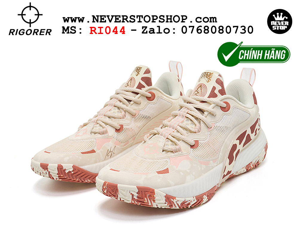 Giày bóng rổ outdoor RIGORER AR BATTLE 2 SWAMILL ROAD nhẹ êm thoáng khí đế bám sân chống mòn original authentic chất lượng cao giá rẻ tốt nhất Hồ Chi Minh Giày bóng rổ chính hãng Rigorer AR Battle 2 Trắng Nâu chuyên outdoor ngoài trời đế chống mòn tốt giá rẻ tại NeverStop Sneaker Shop HCM