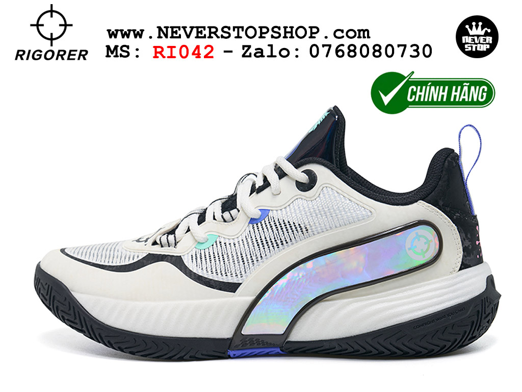 Giày bóng rổ outdoor RIGORER AR BATTLE 2 WHITE nhẹ êm thoáng khí đế bám sân chống mòn original authentic chất lượng cao giá rẻ tốt nhất Hồ Chi Minh Giày bóng rổ chính hãng Rigorer AR Battle 2 Trắng chuyên outdoor ngoài trời đế chống mòn tốt giá rẻ tại NeverStop Sneaker Shop HCM