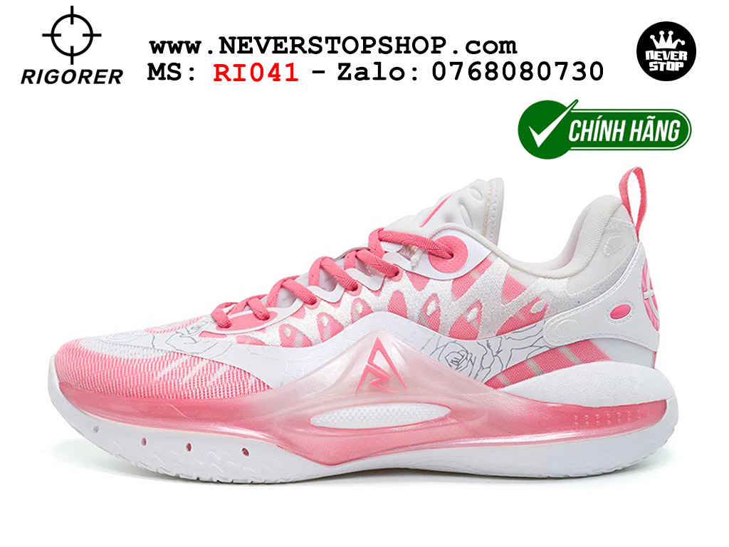 Giày bóng rổ chính hãng Rigorer AR 2 Xanh Hồng chuyên outdoor đế tăng cường chơi ngoài trời bám sân tốt NeverStopShop