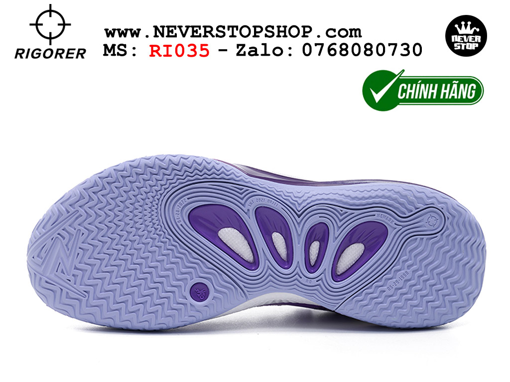 Giày bóng rổ outdoor RIGORER AR 2 SHOWTIME siêu nhẹ êm thoáng khí, hỗ trợ bật nhảy cao original authentic giá rẻ tốt nhất Hồ Chi Minh Giày bóng rổ chính hãng Rigorer AR 2 Tím Đen chuyên outdoor đế tăng cường chơi ngoài trời bám sân tốt NeverStopShop