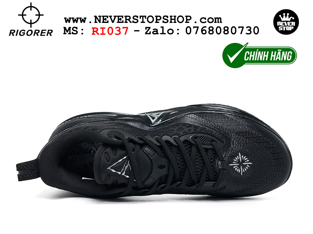 Giày bóng rổ chính hãng Rigorer AR 2 Đen chuyên outdoor đế tăng cường chơi ngoài trời bám sân tốt NeverStopShop