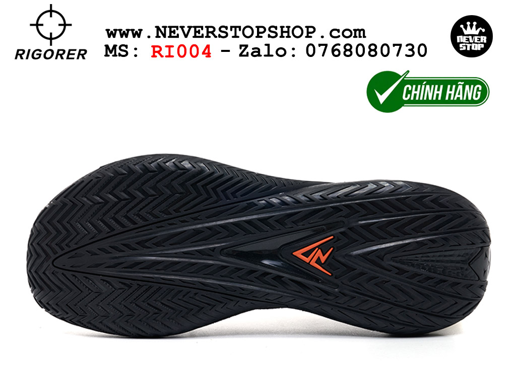 Giày bóng rổ chính hãng Rigorer AR 3 Đen Tím chuyên outdoor đế chống mòn tốt giá rẻ tại NeverStop Sneaker Shop HCM