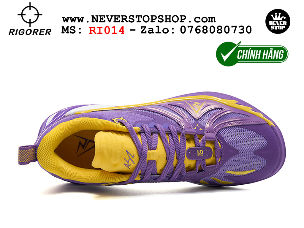 Giày bóng rổ RIGORER AR 3 CALIFORNIA PURPLE cổ thấp chuyên outdoor đế chống mòn cực tốt hàng chuẩn original authentic chất lượng cao, giá rẻ tốt nhất Hồ Chi Minh Giày bóng rổ chính hãng Rigorer AR 3 Tím Vàng chuyên outdoor đế chống mòn tốt giá rẻ tại NeverStop Sneaker Shop HCM