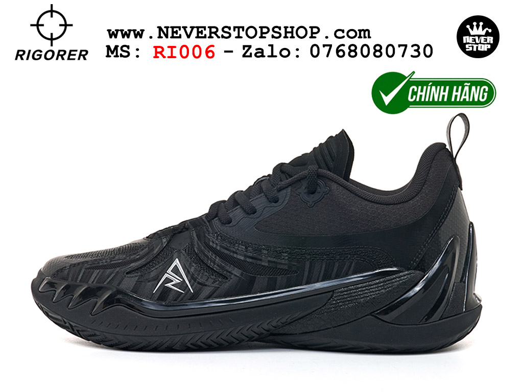 Giày bóng rổ Rigorer AR 3 DARK HORSE cổ thấp chuyên outdoor đế chống mòn cực tốt hàng chuẩn original authentic chất lượng cao, giá rẻ tốt nhất Hồ Chi Minh Giày bóng rổ chính hãng Rigorer AR 3 Đen Full chuyên outdoor đế chống mòn tốt giá rẻ tại NeverStop Sneaker Shop HCM