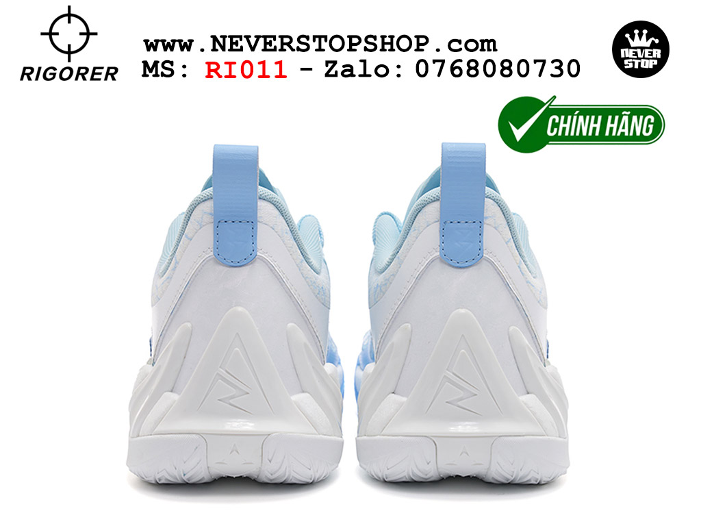 Giày bóng rổ RIGORER AR 3 ICEBERG cổ thấp chuyên outdoor đế chống mòn cực tốt hàng chuẩn original authentic chất lượng cao, giá rẻ tốt nhất Hồ Chi Minh Giày bóng rổ chính hãng Rigorer AR 3 Trắng Xanh chuyên outdoor đế chống mòn tốt giá rẻ tại NeverStop Sneaker Shop HCM