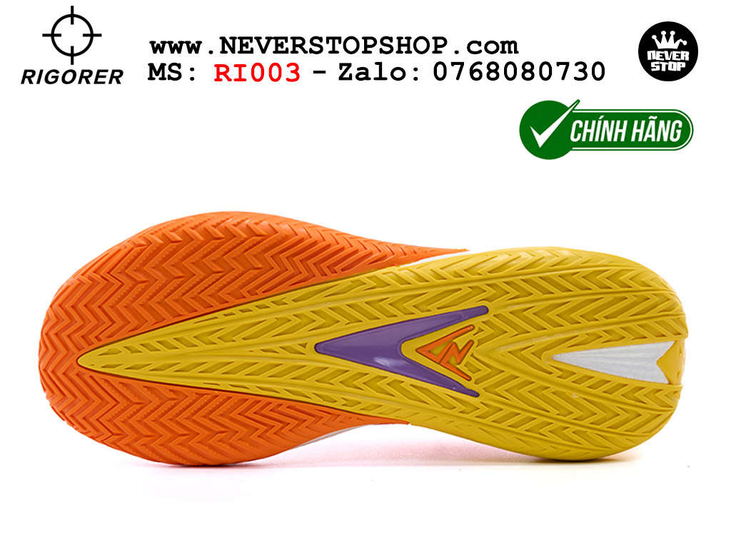 Giày bóng rổ RIGORER AR 3 SUNSET cổ thấp chuyên outdoor đế chống mòn cực tốt hàng chuẩn original authentic chất lượng cao, giá rẻ tốt nhất Hồ Chi Minh Giày bóng rổ chính hãng Rigorer AR 3 Cam Vàng chuyên outdoor đế chống mòn tốt giá rẻ tại NeverStop Sneaker Shop HCM