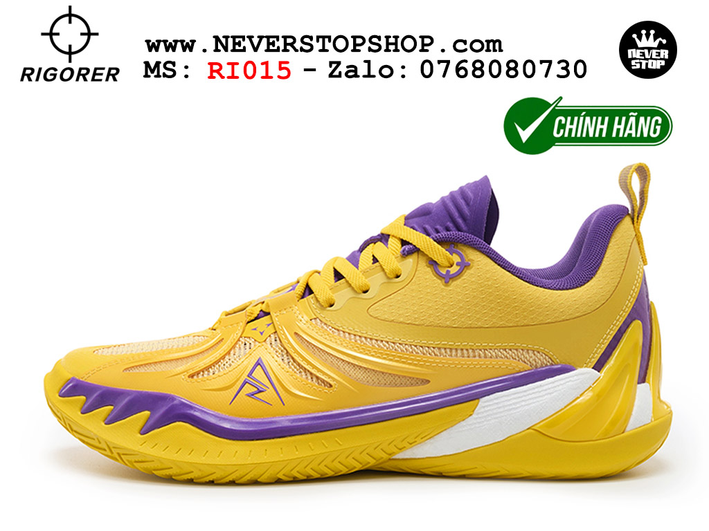 Giày bóng rổ Rigorer AR 3 SUNSET YELLOW cổ thấp chuyên outdoor đế chống mòn cực tốt hàng chuẩn original authentic chất lượng cao, giá rẻ tốt nhất Hồ Chi Minh Giày bóng rổ chính hãng Rigorer AR 3 Vàng Tím chuyên outdoor đế chống mòn tốt giá rẻ tại NeverStop Sneaker Shop HCM