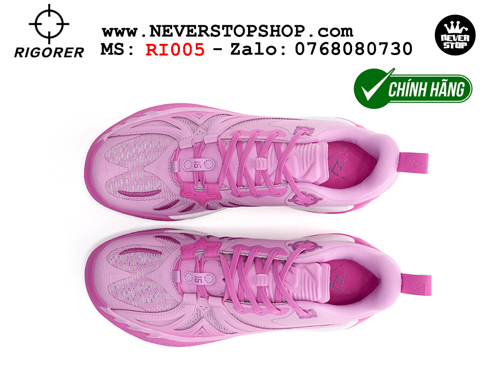 Giày bóng rổ chính hãng Rigorer AR 3 Hồng Tím chuyên outdoor đế chống mòn tốt giá rẻ tại NeverStop Sneaker Shop HCM